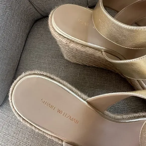 NWOT: Stuart Weitzman Lexia Espadrille Wedges - Picture 3 of 7